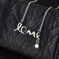 3D Love Necklace Jewelry TVShowGifts High Polished .316 Surgical Steel Scripted Love