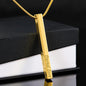 Custom Engraved Vertical Bar Necklace Jewelry TVShowGifts