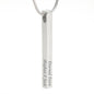 Custom Engraved Vertical Bar Necklace Jewelry TVShowGifts