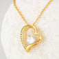 Heart Pendant Necklace Jewelry TVShowGifts 18k Yellow Gold Finish