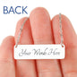 Soup Snakes Necklace Jewelry TVShowGifts Stainless Steel Horizontal Bar Necklace Yes