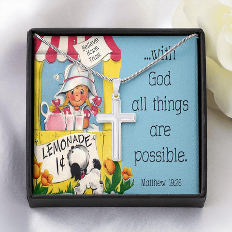 All Things Are Possible Cross Necklace Jewelry TVShowGifts 