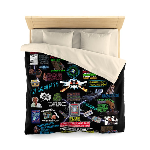 Back To The Future Duvet Cover Home Decor TVShowGifts Queen Cream 