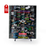 Back To The Future Shower Curtain Home Decor TVShowGifts 71" x 74" 