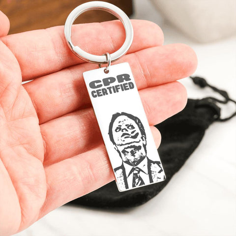 CPR Certified Dwight Keychain Jewelry TVShowGifts 