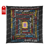 Friends Quote Comforter Home Decor TVShowGifts 88x88 