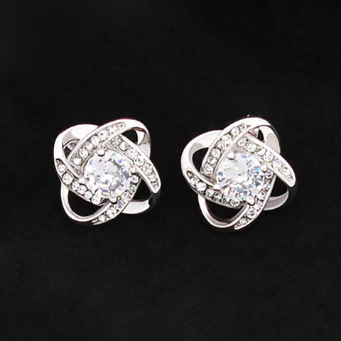Love Knot Stud Earrings Jewelry TVShowGifts 