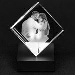 Personalized Crystal - Cube Crystal TVShowGifts Cut Corner Cube Crystal Only 