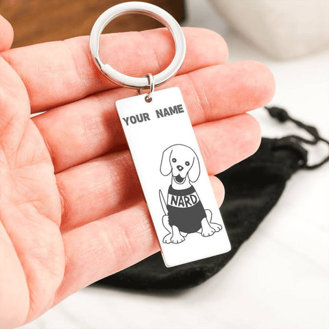 Personalized Nard Dog Keychaine Jewelry TVShowGifts 