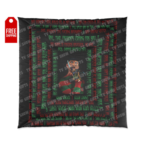 The Freddy Krueger Comforter - Quotes Home Decor TVShowGifts 88x88 