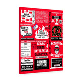 The Office Canvas Art - Red Canvas TVShowGifts 24″ × 30″ Premium Gallery Wraps (1.25″) 