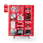 The Office Show Curtain - Red Home Decor TVShowGifts 71" x 74" 